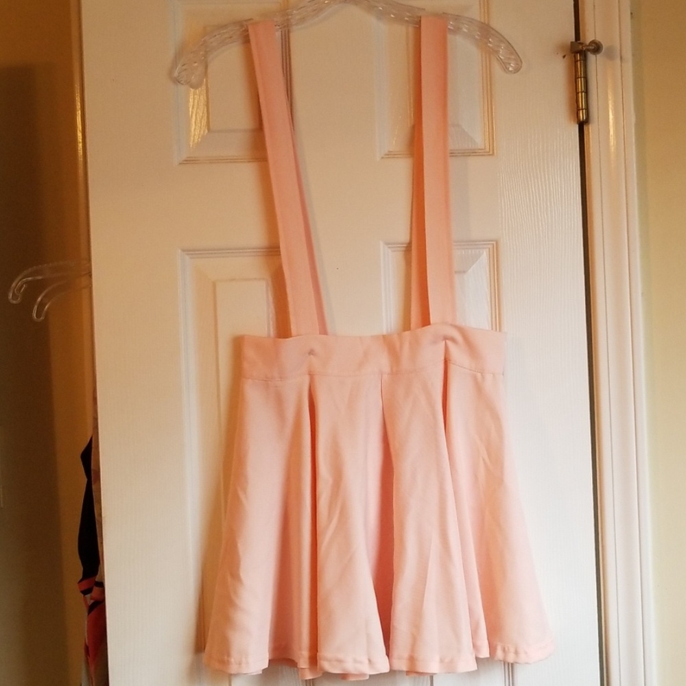 Peachy Pink Pinafore Skirt